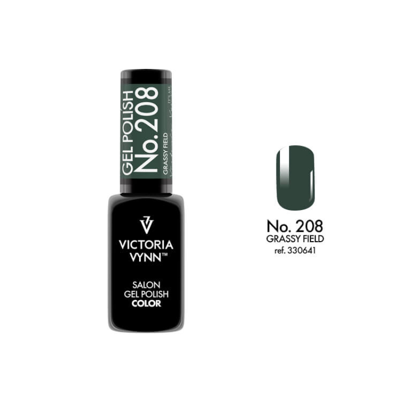 salon gel polish No.208 grassy field (TPO FREE, HEMA FREE, DI-HEMA FREE)